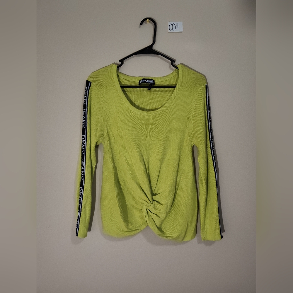 DKNY bright yellow/green sweater